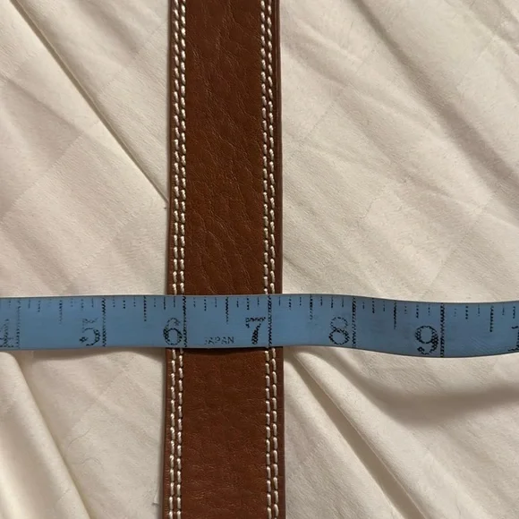 J.Crew Leather belt with large gold buckle BD072 - Picture 6 of 6